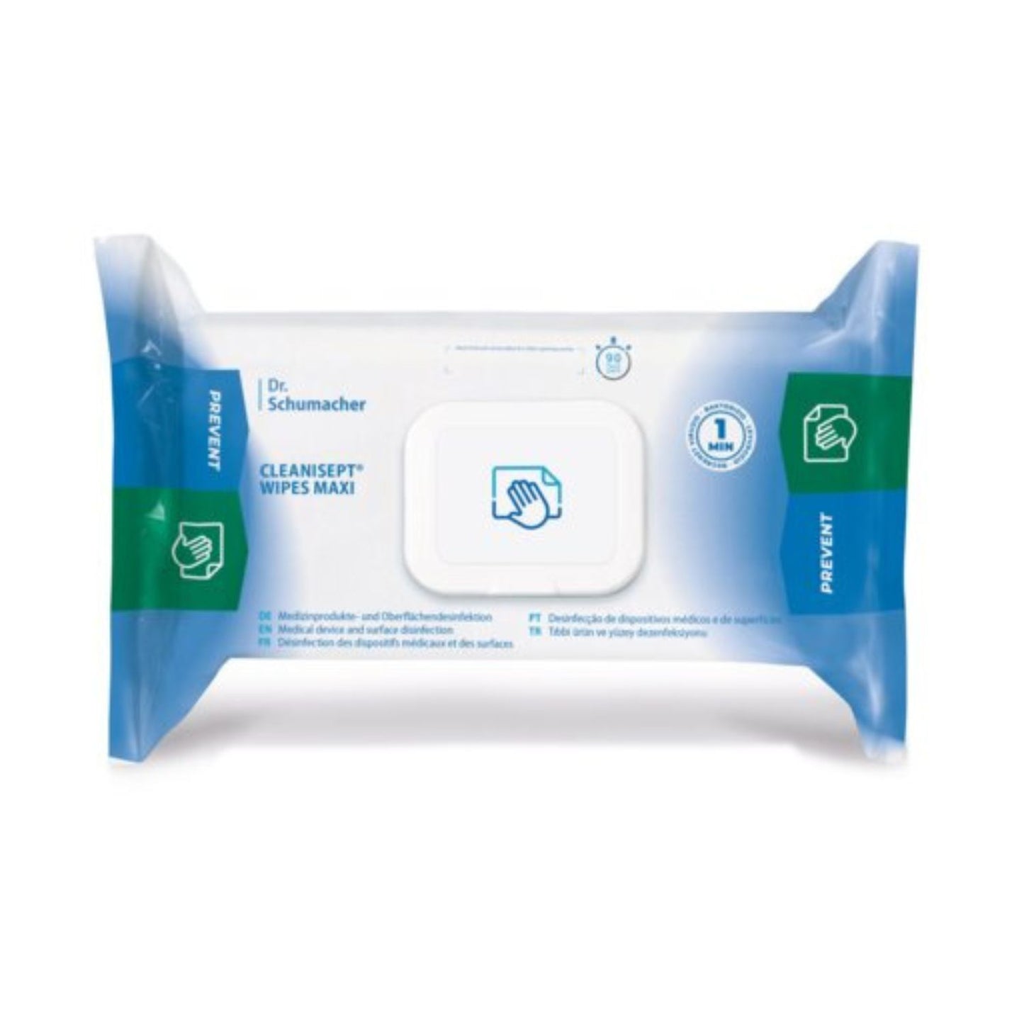 Cleanisept Wipes Maxi, Alkoholfreie Tücher zur Flächendesinfektion - 100 Tücher (Packung)