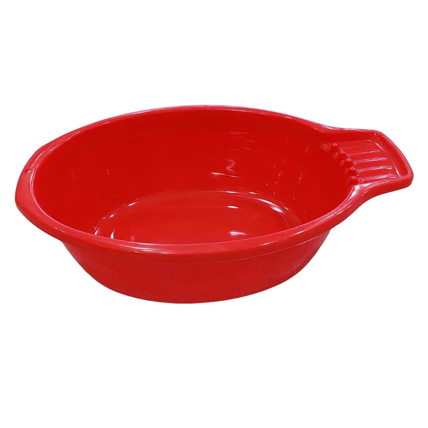 Waschschüssel / Handwaschbecken mit Seifenablage aus Kunststoff, 7 Liter - rot