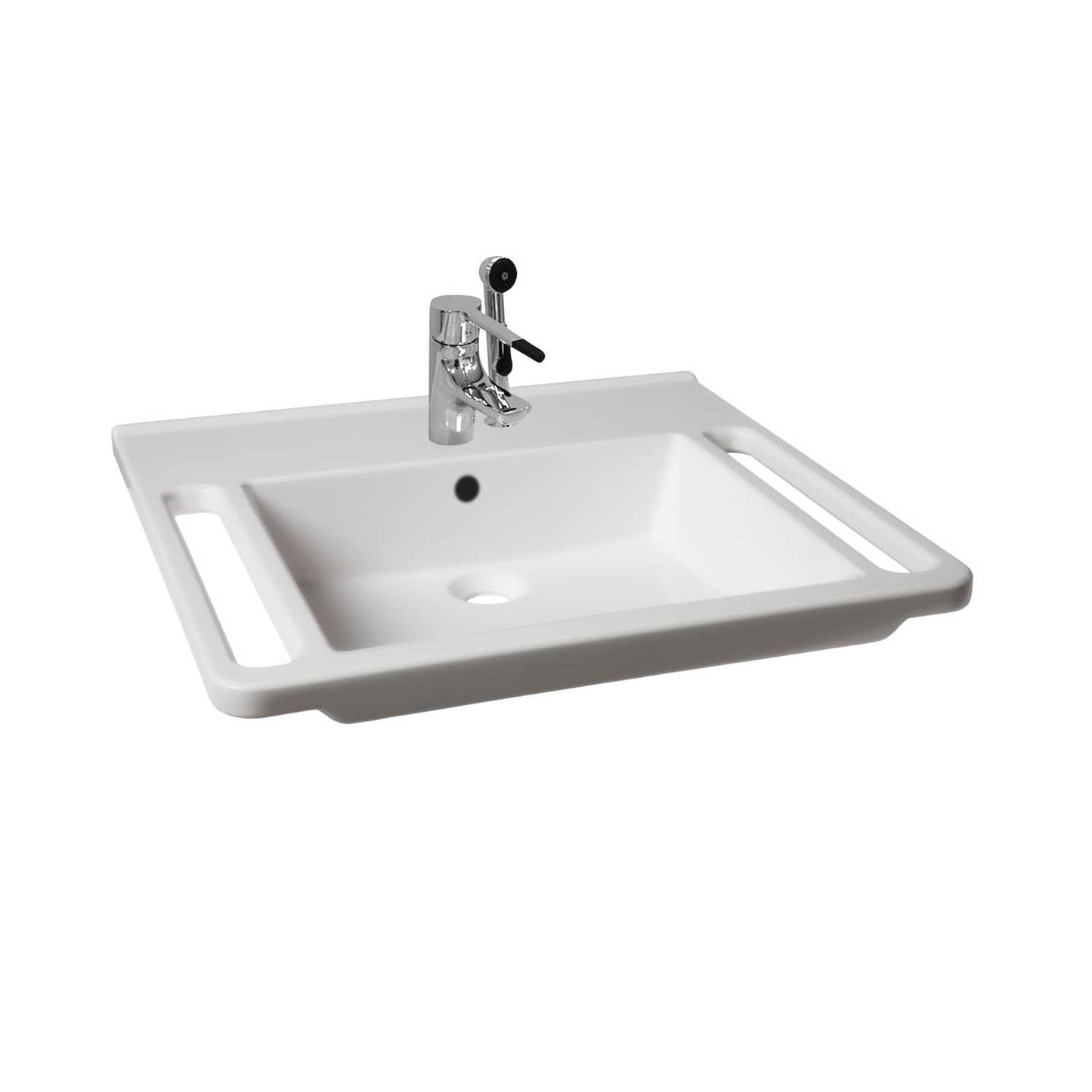 KIBOMED GTM601 - Waschbecken Senioren und Rollstuhlfahrer, 600x555 mm