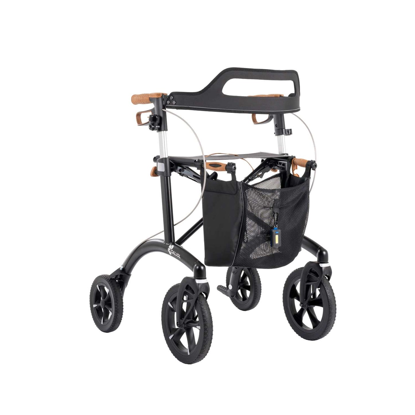 Saljol Allround Rollator AR62 Leichtgewicht mit Vollausstattung - (HMV: 10.50.04.1261) / Sitzhöhe 62 cm