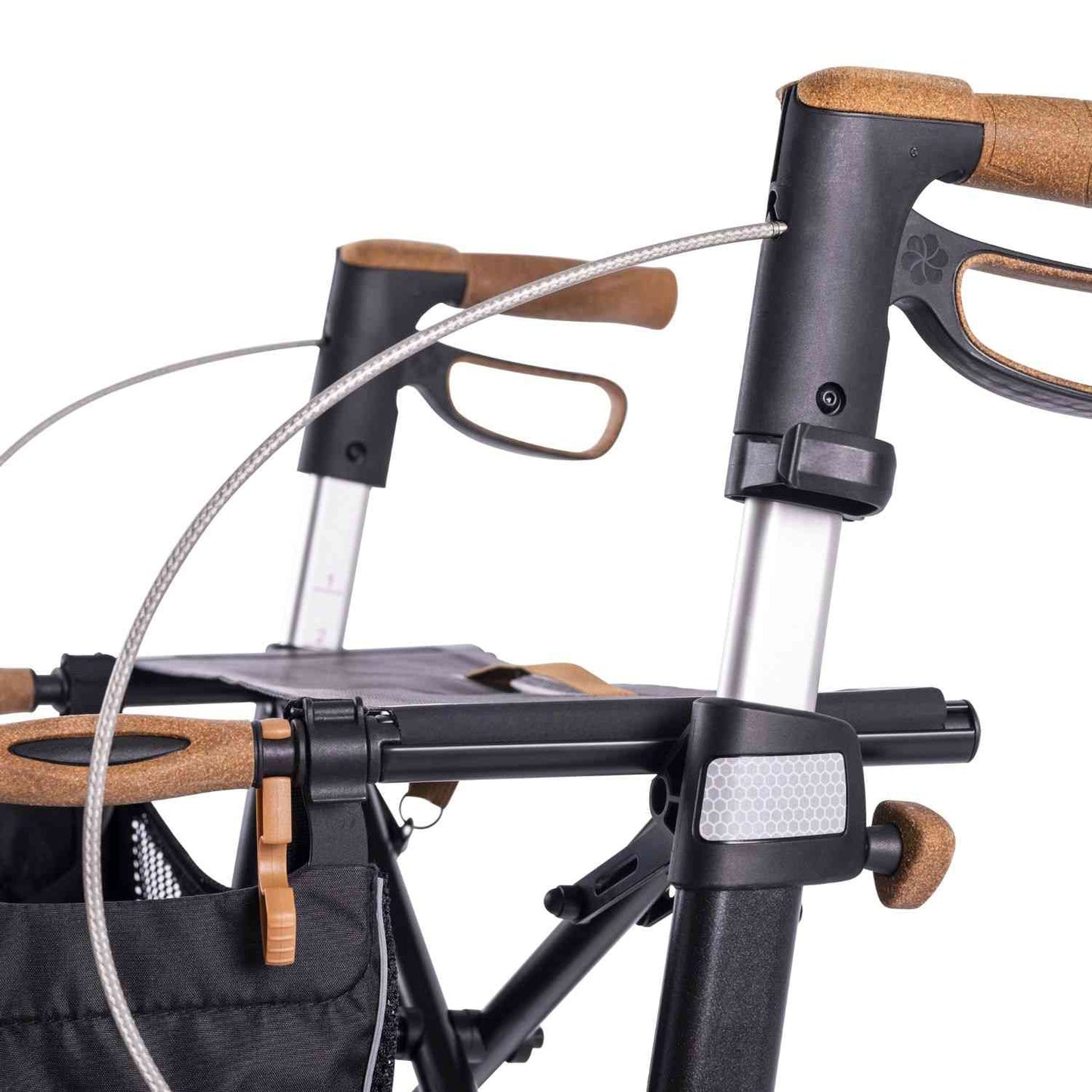 Saljol Allround Rollator AR62 Leichtgewicht mit Vollausstattung - (HMV: 10.50.04.1261) / Sitzhöhe 62 cm
