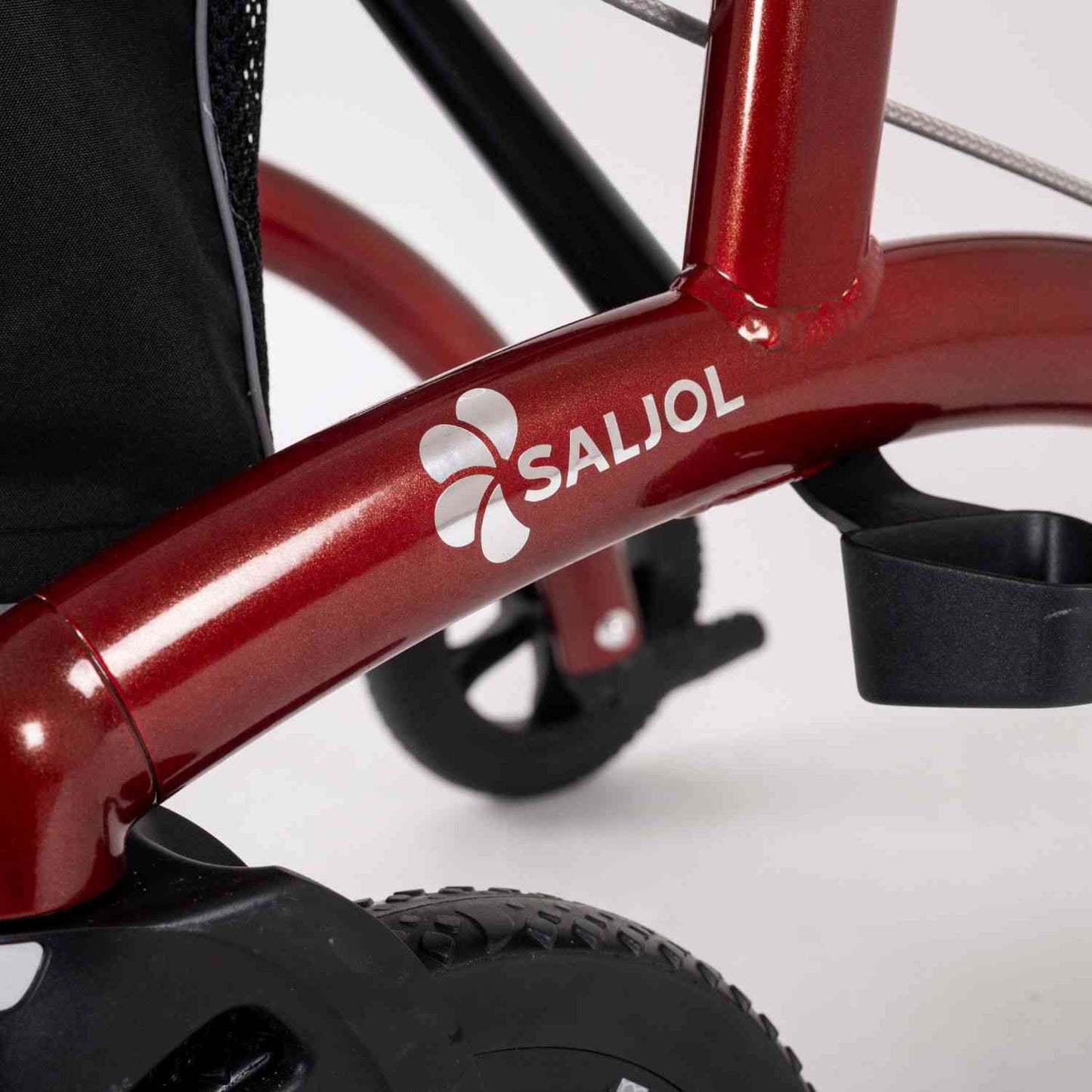 Saljol Allround Rollator AR62 Leichtgewicht mit Vollausstattung - (HMV: 10.50.04.1261) / Sitzhöhe 62 cm