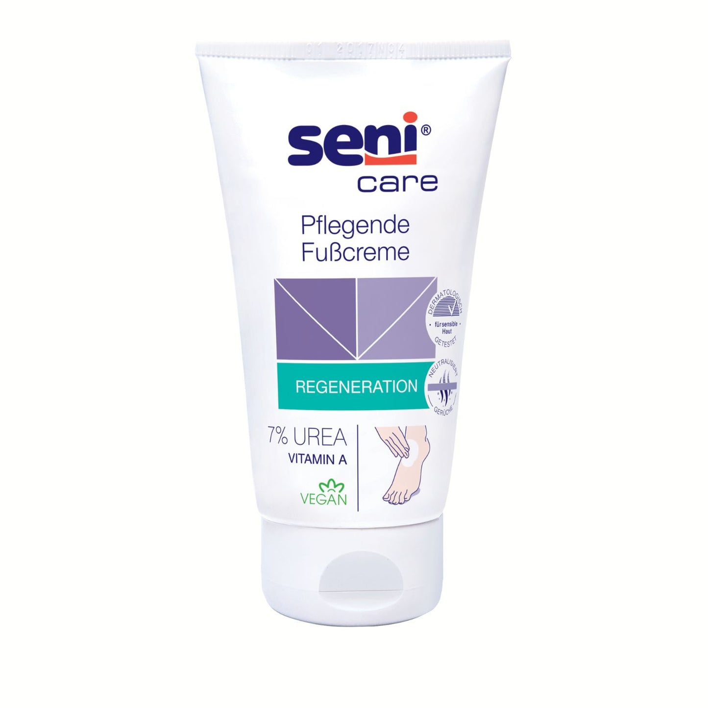 Seni Care Pflegende Fußcreme mit 7% UREA - 100 ml "Regeneration"