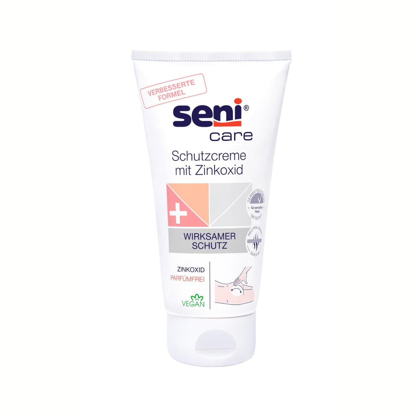 Seni Care Hautschutzcreme mit Zinkoxid - 150 ml "wirksamer Schutz"