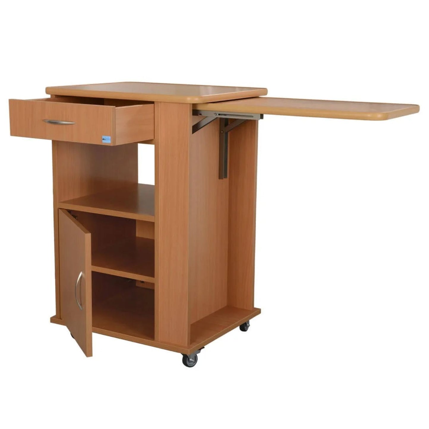 Mobiler Pflege-Nachttisch Notto von AKS, hochwertig verarbeitet - Dekor Buche