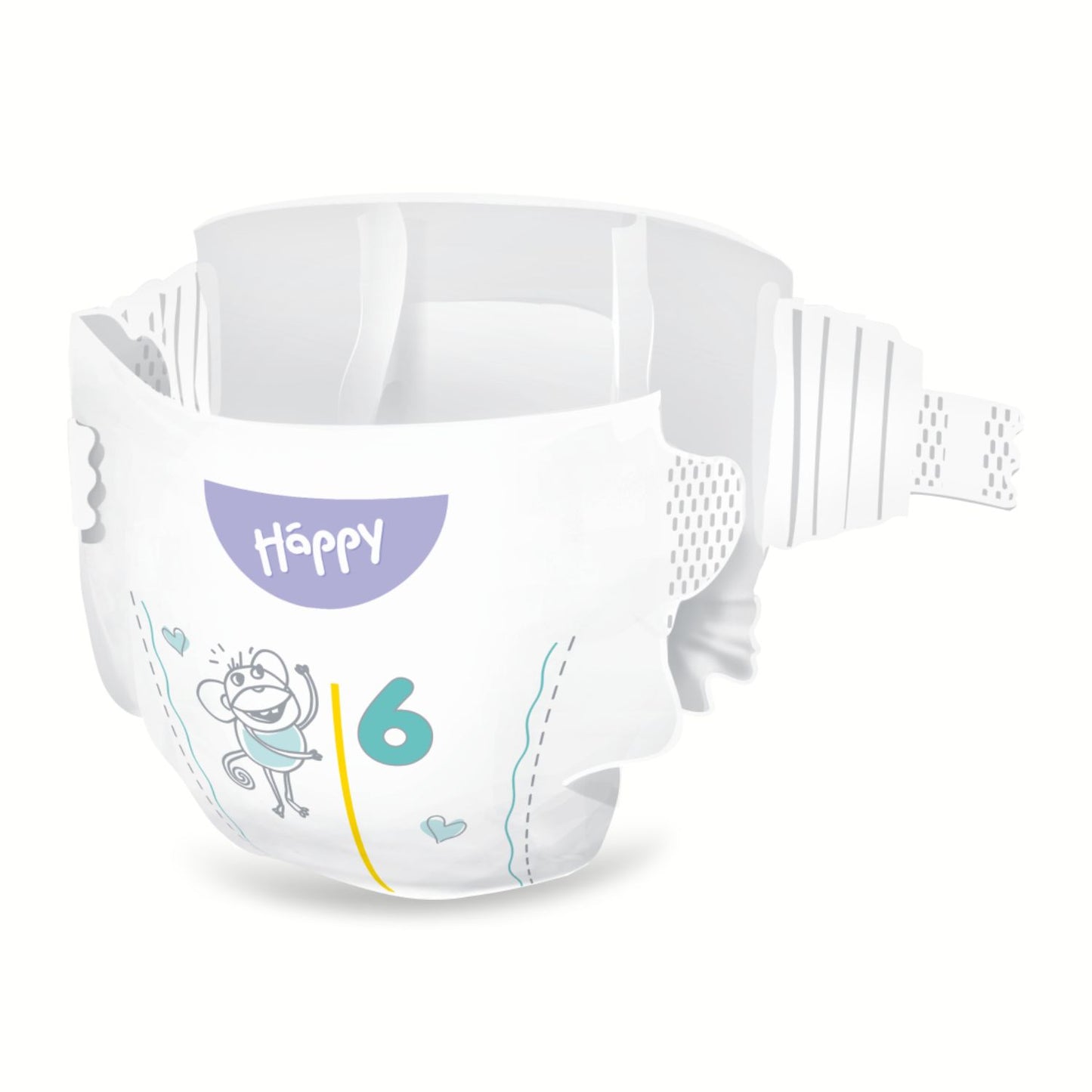 bella baby Happy Windeln "super weich" Gr. 6 (Junior Extra) 15+ kg - BIG PACK (48 Stück)