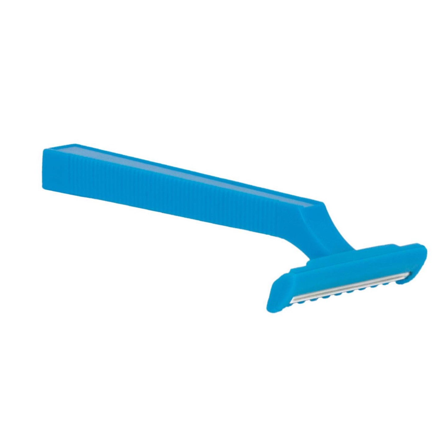 Medi-Inn Einmal-Rasierer zweischneidig, mit Klingenschutz, rostfrei - unsteril, blau