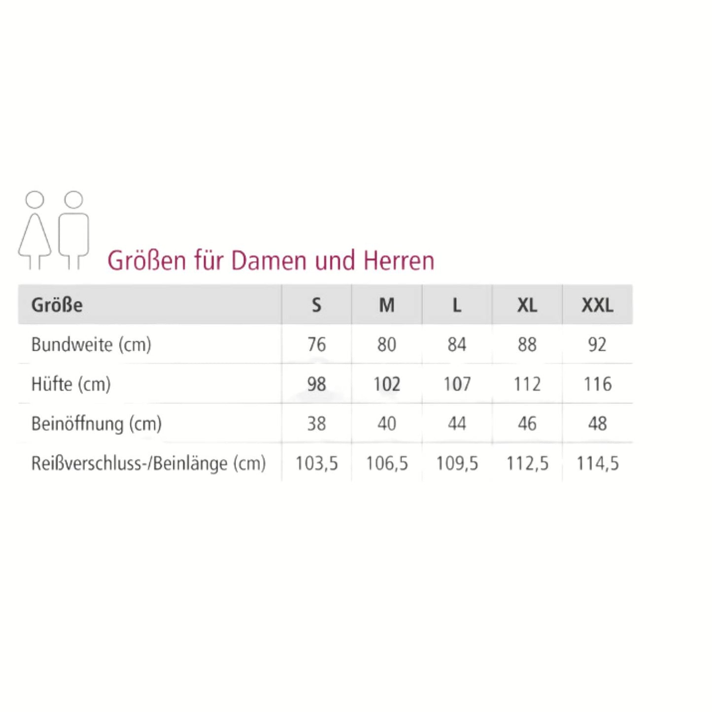 Suprima 4550 009, RehaFlex Therapiehose mit 4-wege Reissverschluss - schwarz, Gr. S-XXL