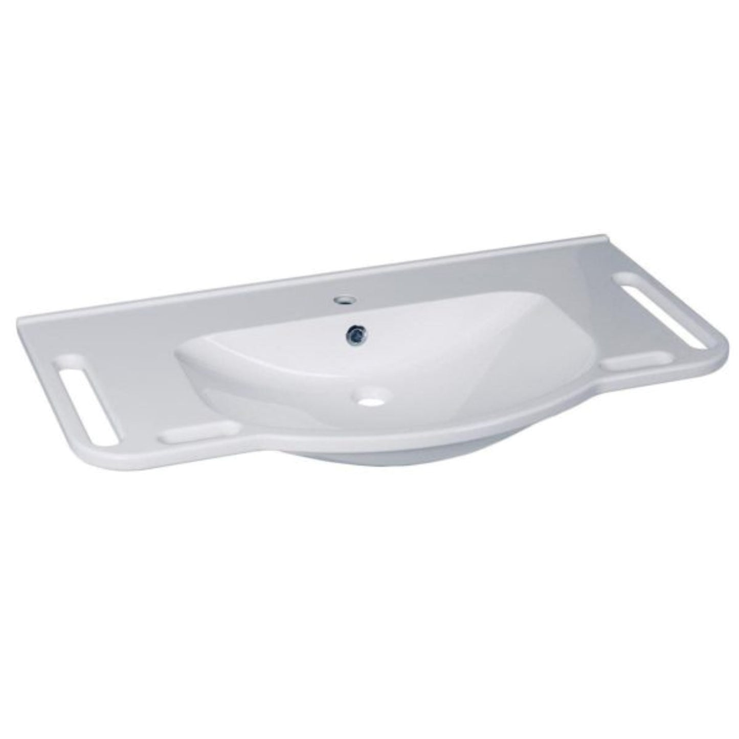 KIBOMED GTM1002 - großes behindertengerechtes Waschbecken, auch für Senioren, 1000x555 mm