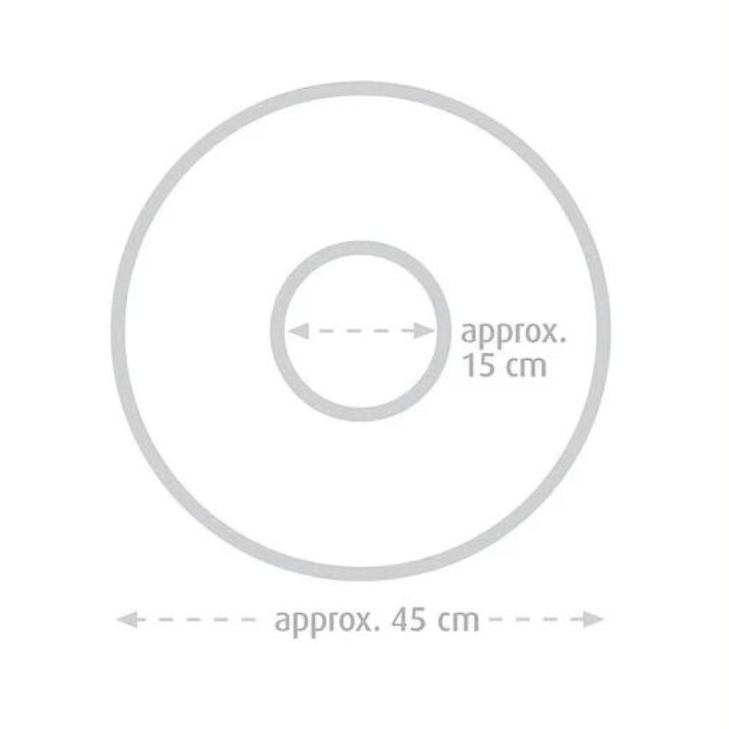 novacare® Sissel Sitzring rund mit Bezug - Druckentlastendes Sitzkissen - Ø 45 cm, H 7,5 cm