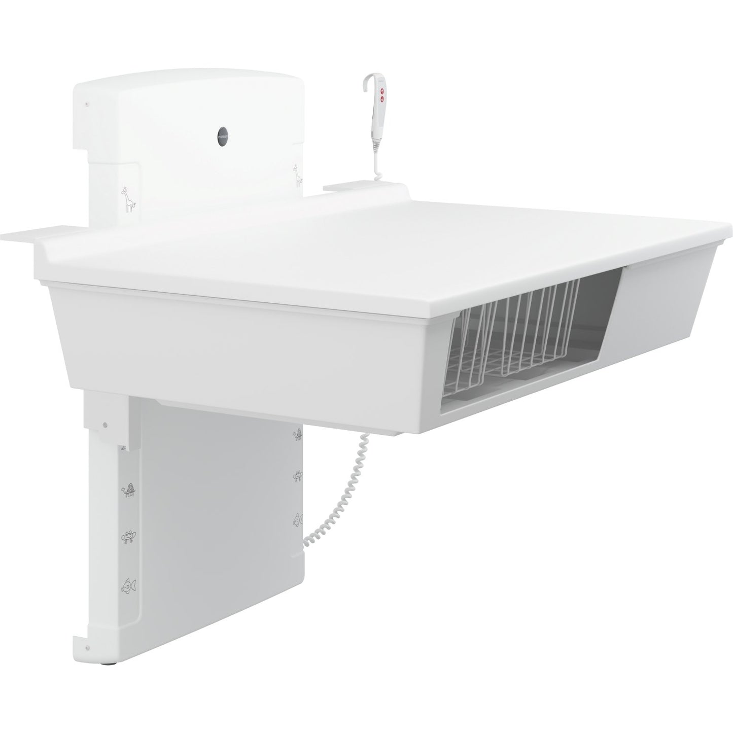Pressalit Care Wickeltisch elektr. verstellbar bis Bodennähe! 1400 mm, 75 kg Last - R8662000
