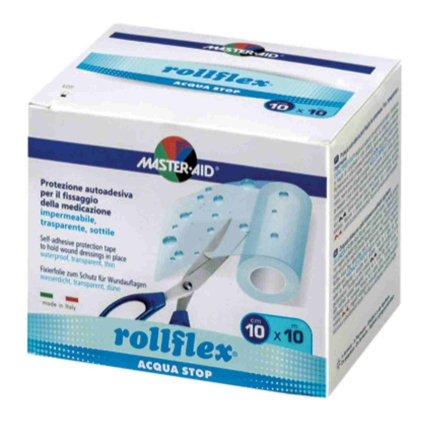 rollflex® ACQUA STOP - transparente Fixierfolie (wasserfest) - 10 m x 10 cm