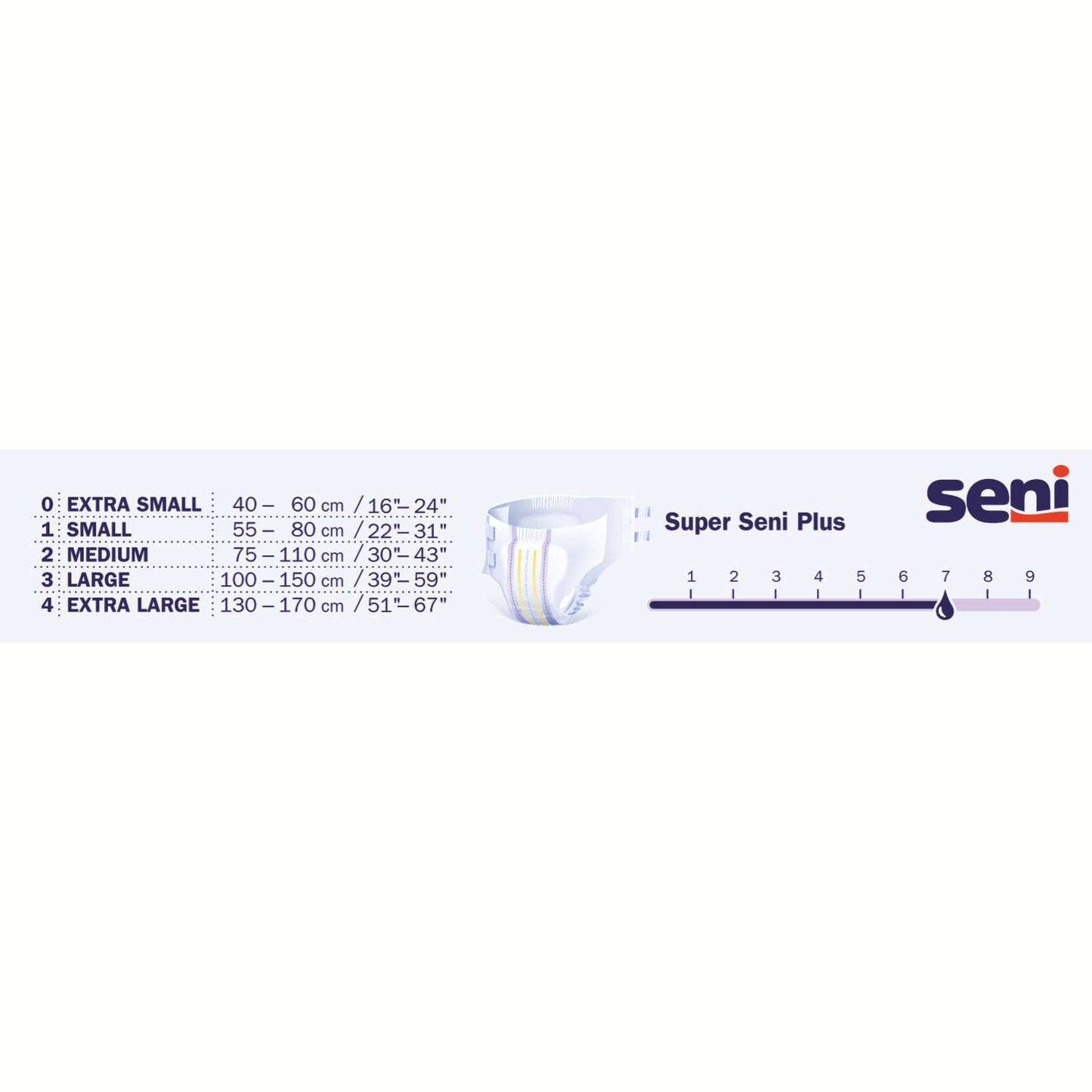 Seni Super Plus - Windeln für schwere Inkontinenz - bis 3200 ml, Gr. M-XL