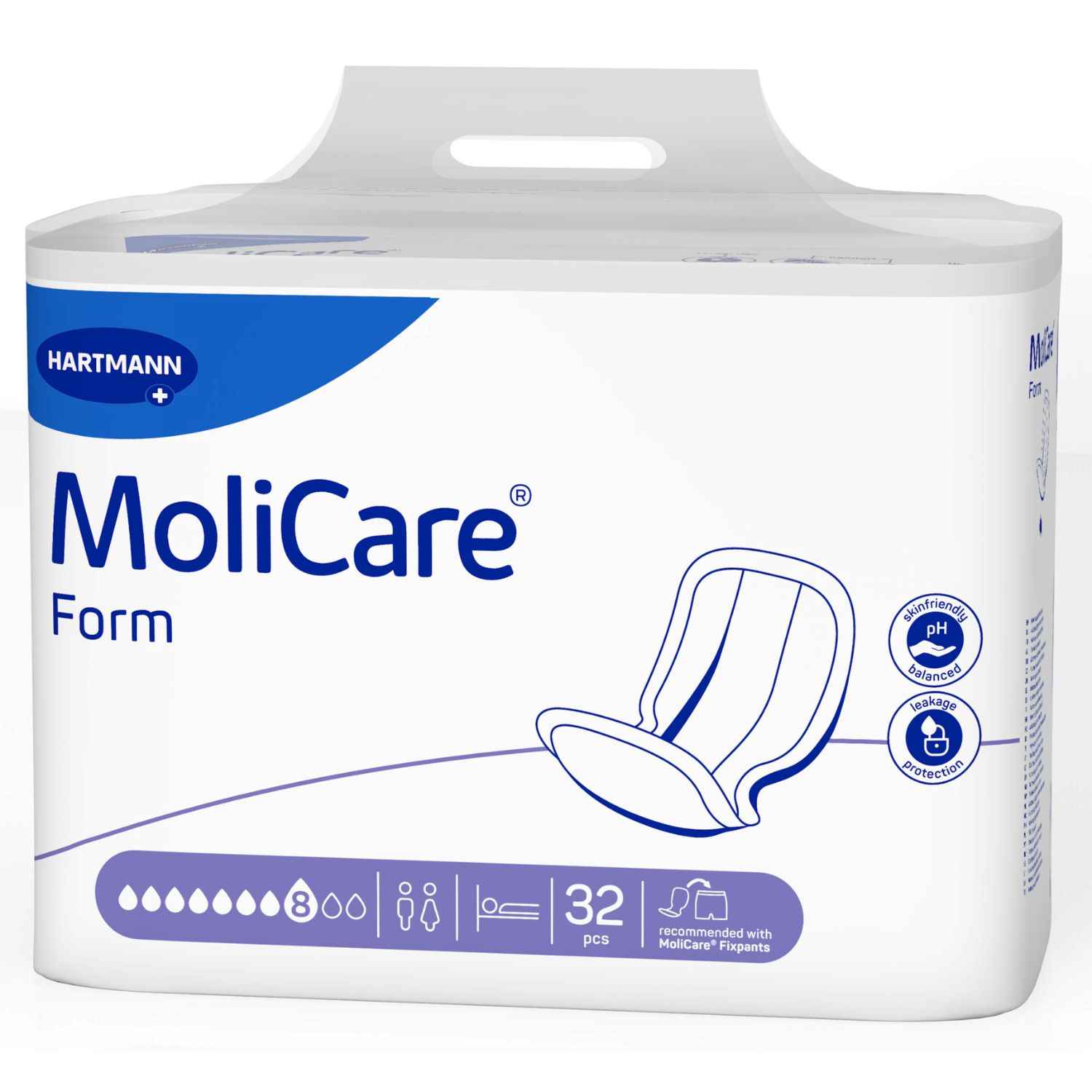 MoliCare® Form 8 Tropfen - Vorlagen bei schwerer Harn-/ Stuhlinkontinenz - 2551 ml (HMV: 15.25.30.2101)