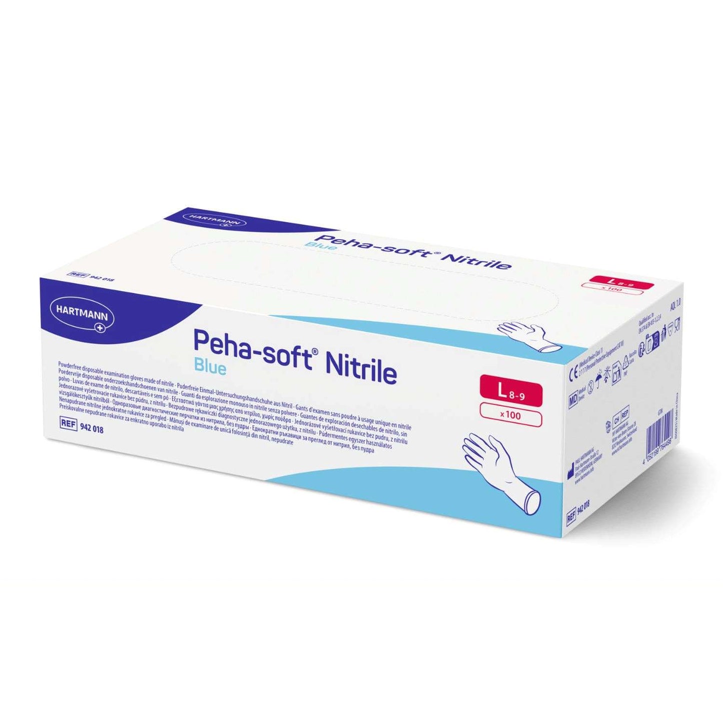 Peha-soft® Nitrile Blue Nitrilhandschuhe, puderfrei - Gr. S-XL
