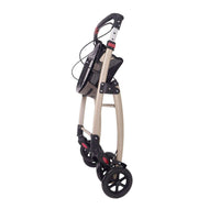 Mobilex Jaguar Indoor Rollator, champagner mit Tablett & Tasche - für die Wohnung