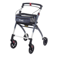 Mobilex Jaguar Indoor Rollator, blaugrau/weiß mit Tablett & Tasche - für die Wohnung