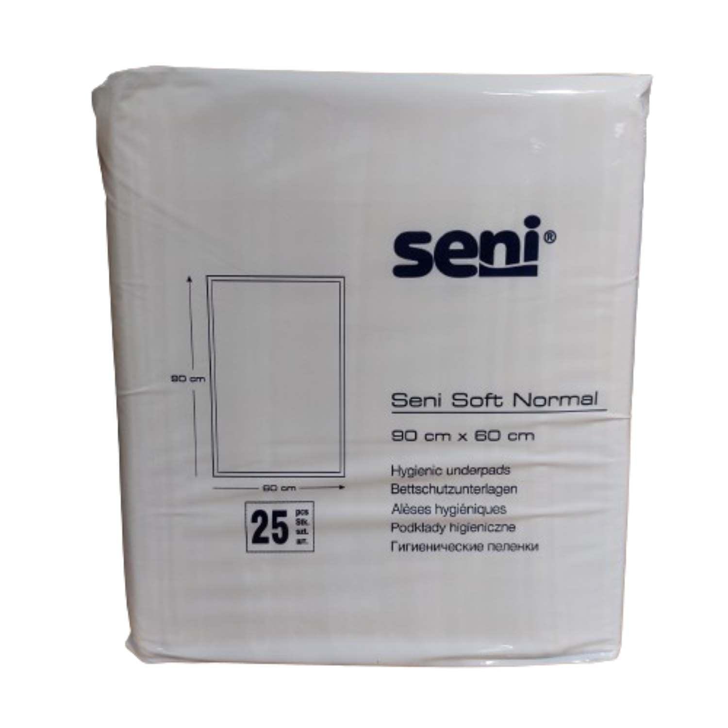 Seni Soft Normal - Saugstarke Einmal- Kranken-/ Bettschutzunterlage 60 x 90cm (weiß), 1600 ml