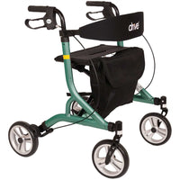 Drive Medical Leichtgewicht Rollator Nitro SL - Superleicht (nur 5,5 kg), faltbar & stabil - Spa-blau (HMV: 10.50.04.1276)