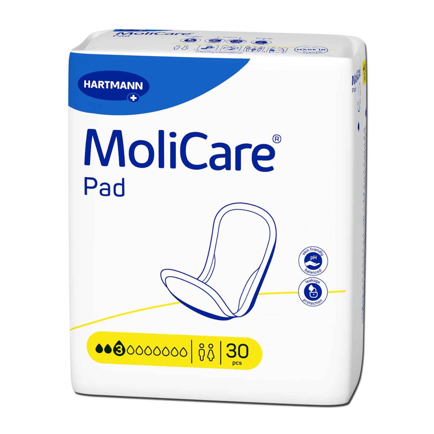 Hartmann Molicare Pad 3 Tropfen, Inkontinenzeinlagen (Unisex) - 481 ml (HMV: 15.25.30.5099)