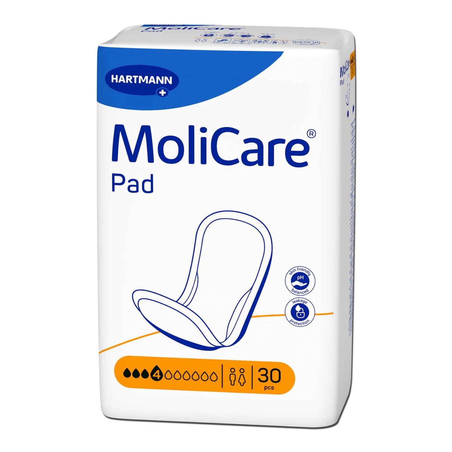 Hartmann Molicare Pad 4 Tropfen, Inkontinenzeinlagen (Unisex) - 865 ml (HMV: 15.25.30.5100)