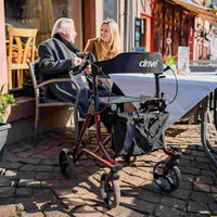 Drive Medical Leichtgewicht Rollator Torro inkl. Rückengurt, Tasche und Stockhalter - anthrazit