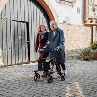 Drive Medical Leichtgewicht Rollator Torro inkl. Rückengurt, Tasche und Stockhalter - anthrazit