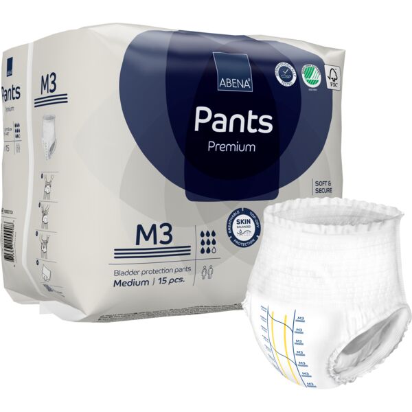 Abena Pants Premium M3 (ehem. Abri-Flex) - für schwere Inkontinenz (auch Nachts) - 2400 ml