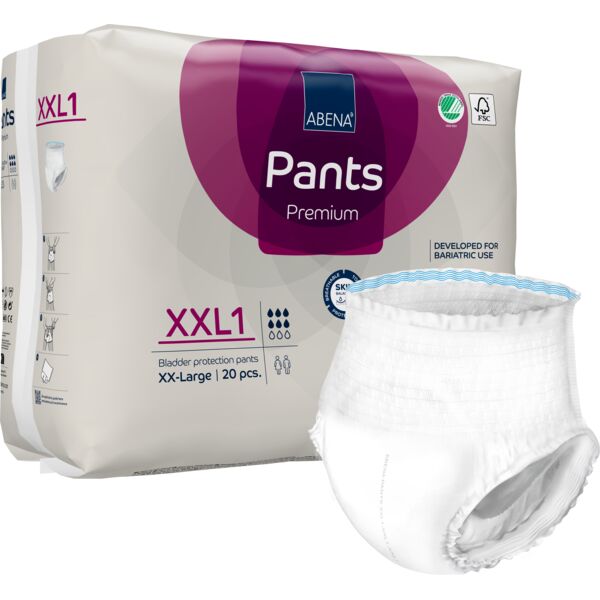 Abena Pants Premium XXL1 (ehem. Abri-Flex) - für sehr korpulente Menschen! - 1450 ml