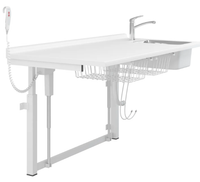 Pressalit Care Wickeltisch R8711000 / R8712000 800 x 900 oder x 1400 mm, elektrisch höhenverstellbar, mit Waschplatz