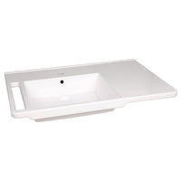 KIBOMED GTM803 - behindertengerechtes Waschbecken (links), mit Ablagefläche, 800x555 mm
