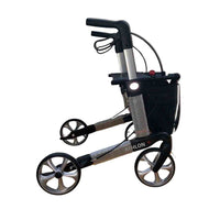 Rehasense Carbon-Leichtgewicht Rollator Athlon SL (5,1 kg), TPE-Räder - Gr. M, carbonschwarz