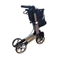 Rehasense Carbon-Leichtgewicht Rollator Athlon SL (5,1 kg), TPE-Räder - Gr. M, carbonschwarz