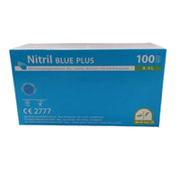 Medi-Inn Nitril Blue Plus, Einmalhandschuhe puderfrei, latexfrei - Gr. S-XL