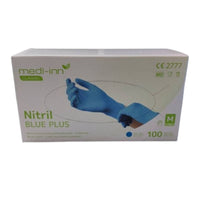 Medi-Inn Nitril Blue Plus, Einmalhandschuhe puderfrei, latexfrei - Gr. S-XL