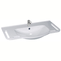 KIBOMED GTM1002 - großes behindertengerechtes Waschbecken Senioren, 1000x555 mm