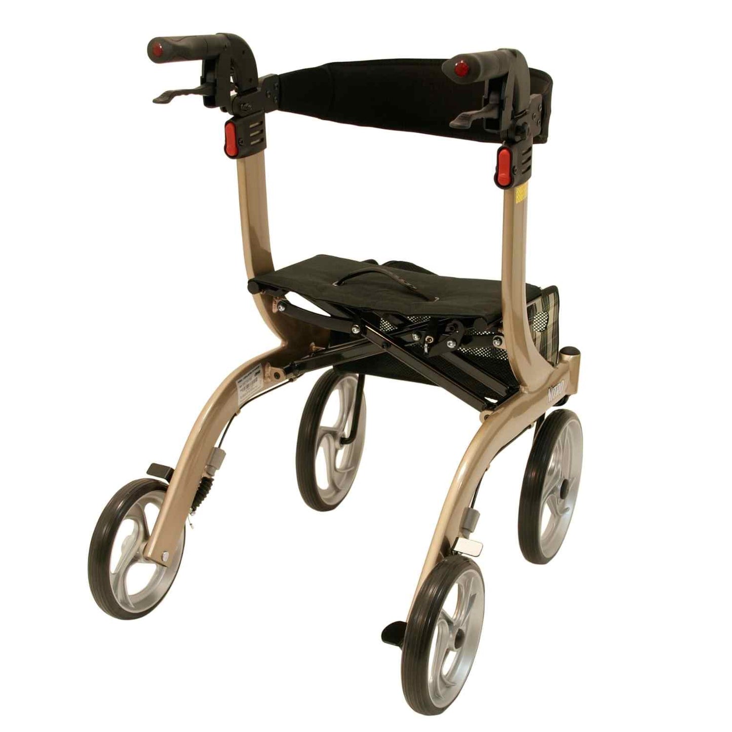 Drive Medical Premium Leichtgewicht Rollator Nitro, gepolsterter Sitz, alles inkl. - Gr. M, champagner