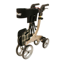 Drive Medical Premium Leichtgewicht Rollator Nitro, gepolsterter Sitz, alles inkl. - Gr. M, champagner