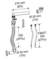 PRESSALIT Flexibles Zu- und Ablaufsystem 700/700 mm – R2065
