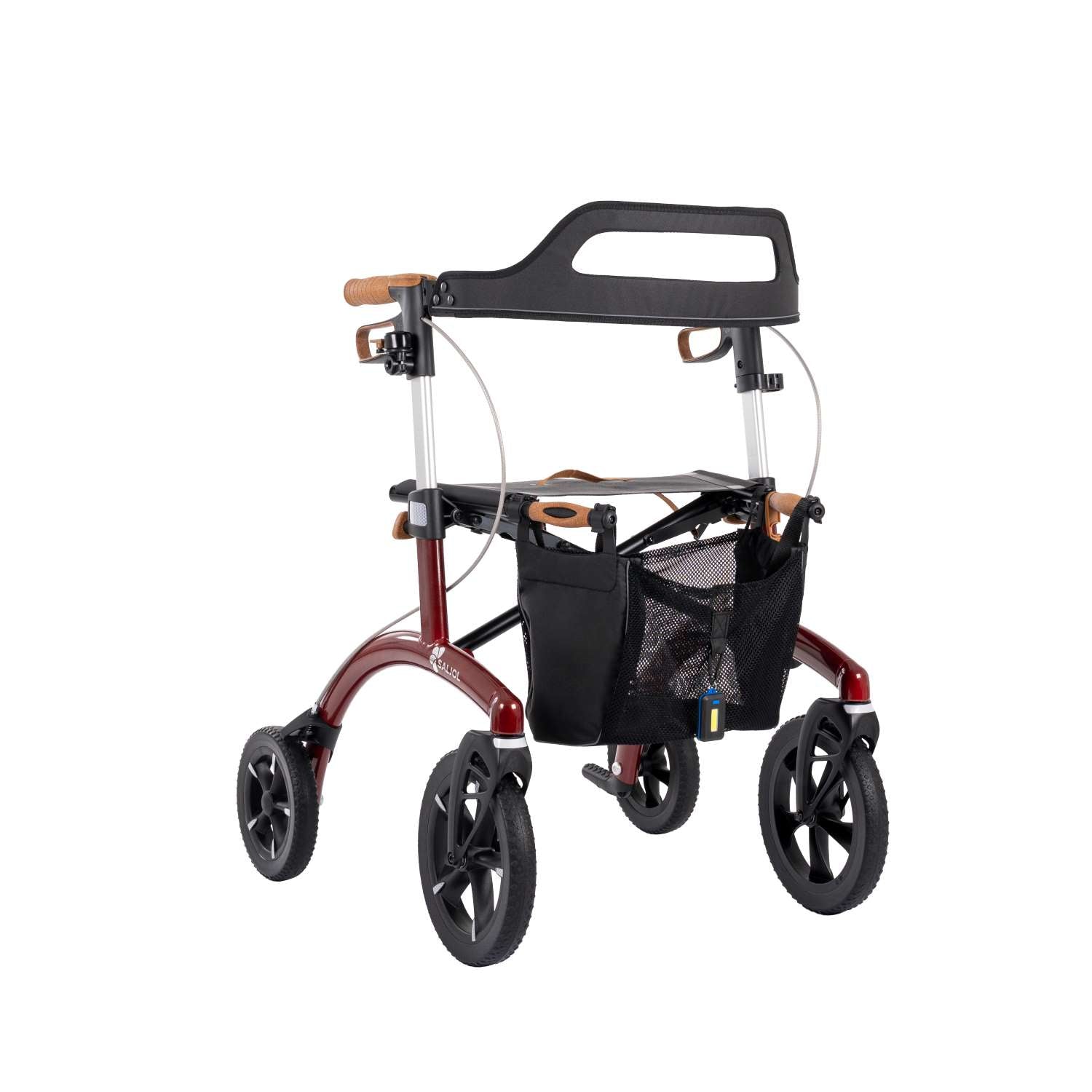 Saljol Allround Rollator AR54 Leichtgewicht mit Vollausstattung - (HMV: 10.50.04.1261) / Sitzhöhe 54 cm