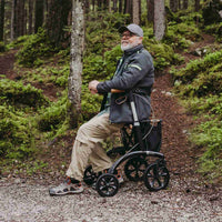 Saljol Allround Rollator AR62 Leichtgewicht mit Vollausstattung - (HMV: 10.50.04.1261) / Sitzhöhe 62 cm