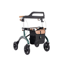 Saljol Carbon Rollator CR54 mit Schleifbremse für sicheres Bergabgehen - Vollausstattung (HMV: 10.50.04.1260) / Sitzhöhe 54 cm