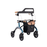 Saljol Carbon Rollator CR54 mit Schleifbremse für sicheres Bergabgehen - Vollausstattung (HMV: 10.50.04.1260) / Sitzhöhe 54 cm