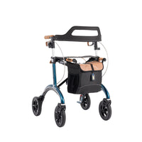 Saljol Carbon Rollator CR62 mit Schleifbremse für sicheres Bergabgehen - Vollausstattung (HMV: 10.50.04.1260) / Sitzhöhe 62 cm