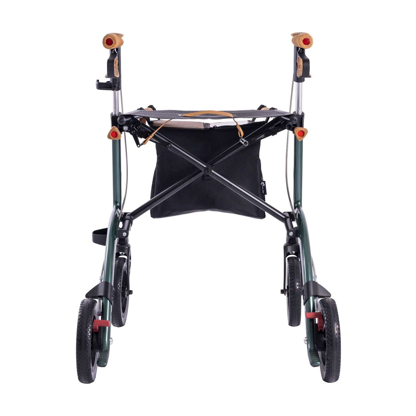 Saljol Carbon Rollator CR62 mit Schleifbremse für sicheres Bergabgehen - Vollausstattung (HMV: 10.50.04.1260) / Sitzhöhe 62 cm