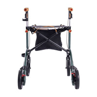 Saljol Carbon Rollator CR62 mit Schleifbremse für sicheres Bergabgehen - Vollausstattung (HMV: 10.50.04.1260) / Sitzhöhe 62 cm