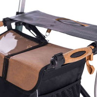 Saljol Carbon Rollator CR62 mit Schleifbremse für sicheres Bergabgehen - Vollausstattung (HMV: 10.50.04.1260) / Sitzhöhe 62 cm