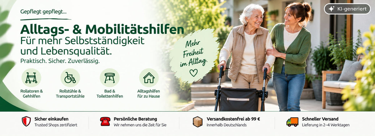 Alltags- und Mobilitätshilfen – Rollatoren, Rollstühle, Bad- und Alltagshilfen | Pflege-Discount