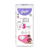 bella baby Happy Windeln "super weich" Gr. 5 (Junior) von 11 bis 18 kg - BIG PACK (52 Stück)