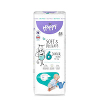bella baby Happy Windeln "super weich" Gr. 6 (Junior Extra) 15+ kg - BIG PACK (48 Stück)